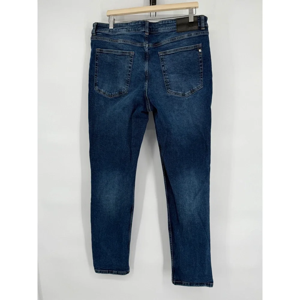 DKNY Bedford Mens Sz‎ W36 L32 Dark Wash Denim Jeans Slim Fit Casual